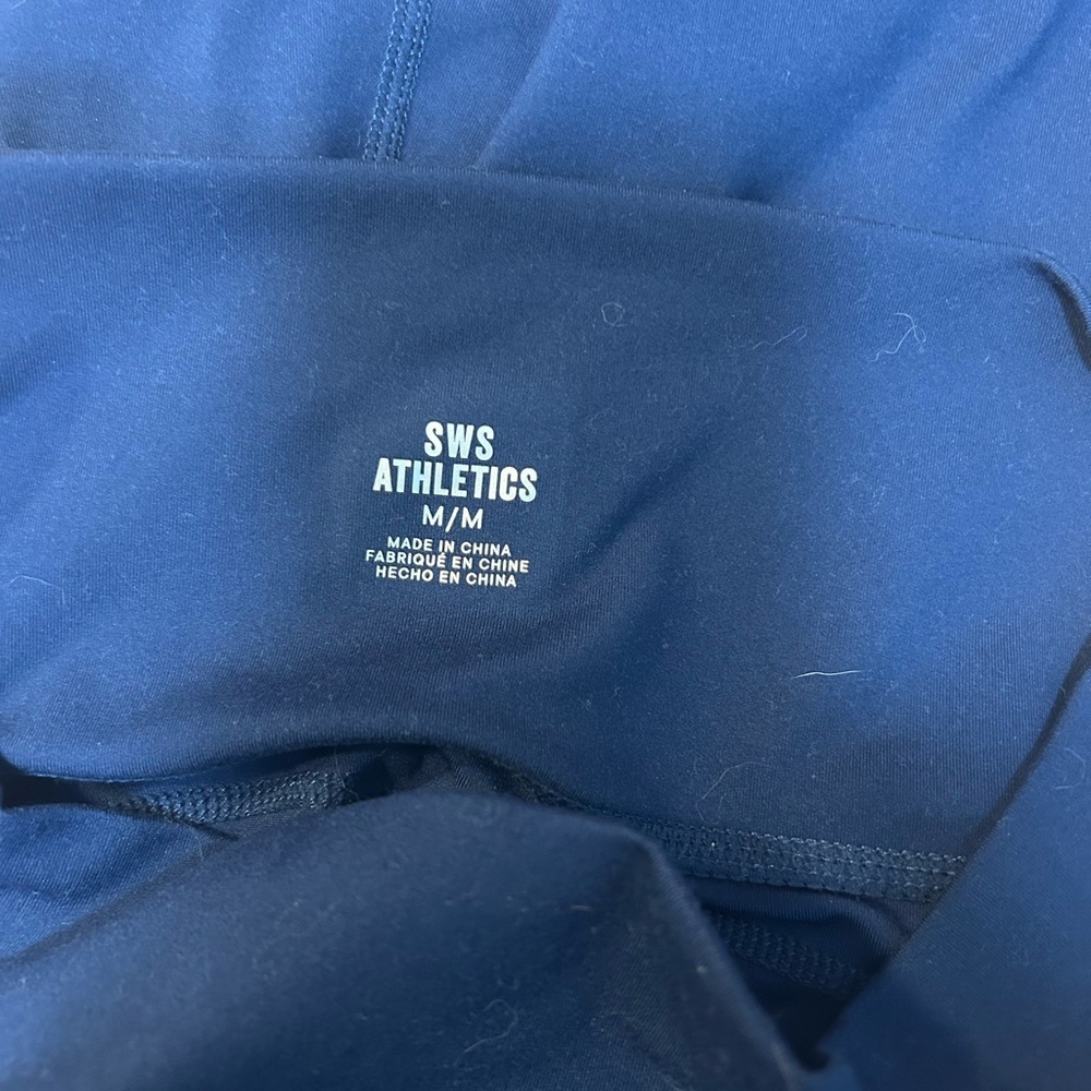 Womens Dark Blue Athletic Joggers - Picture 2 of 2